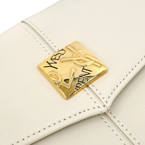 Yves Saint Laurent White 2way Handbag - Picture 4 of 10